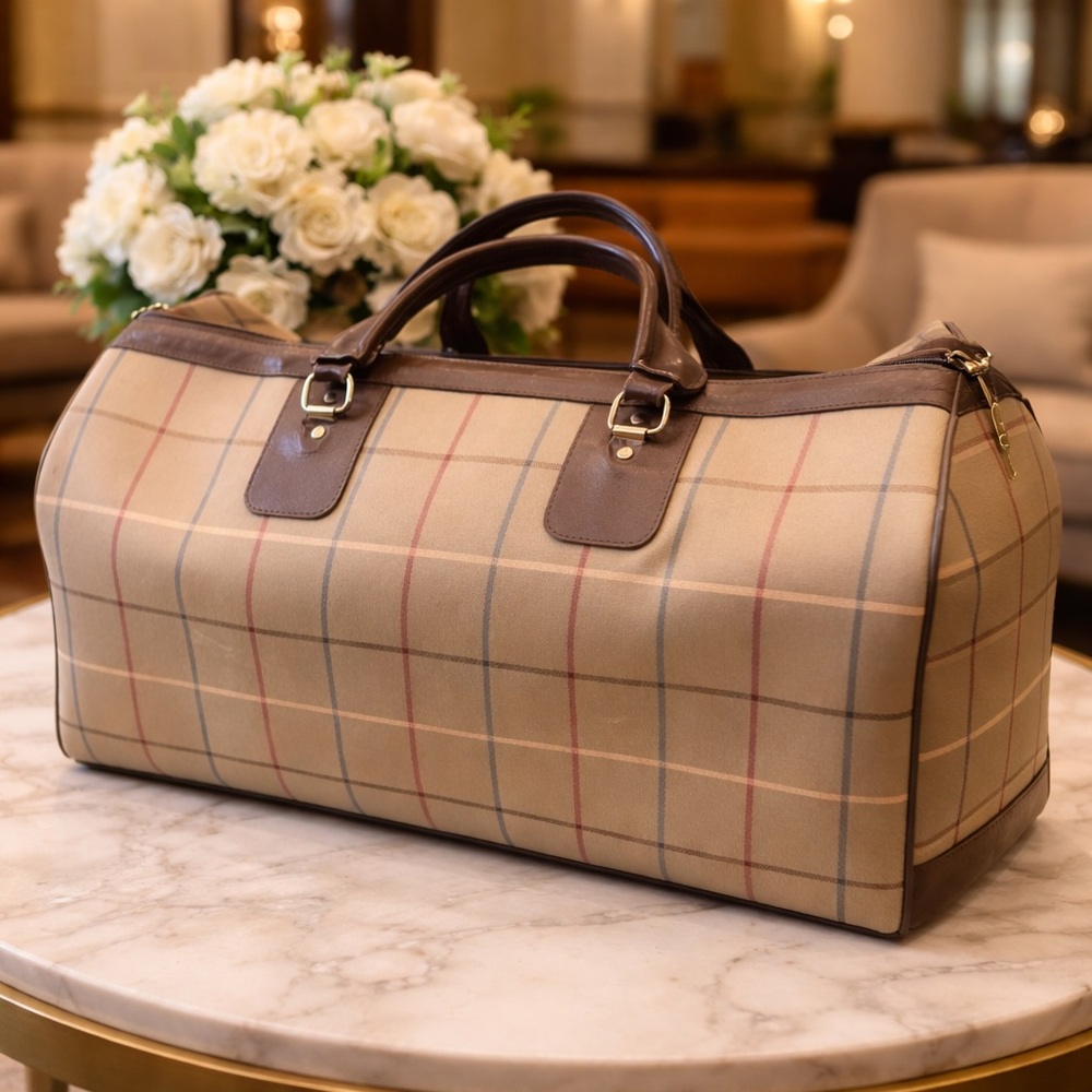 Burberry travel tote vintage